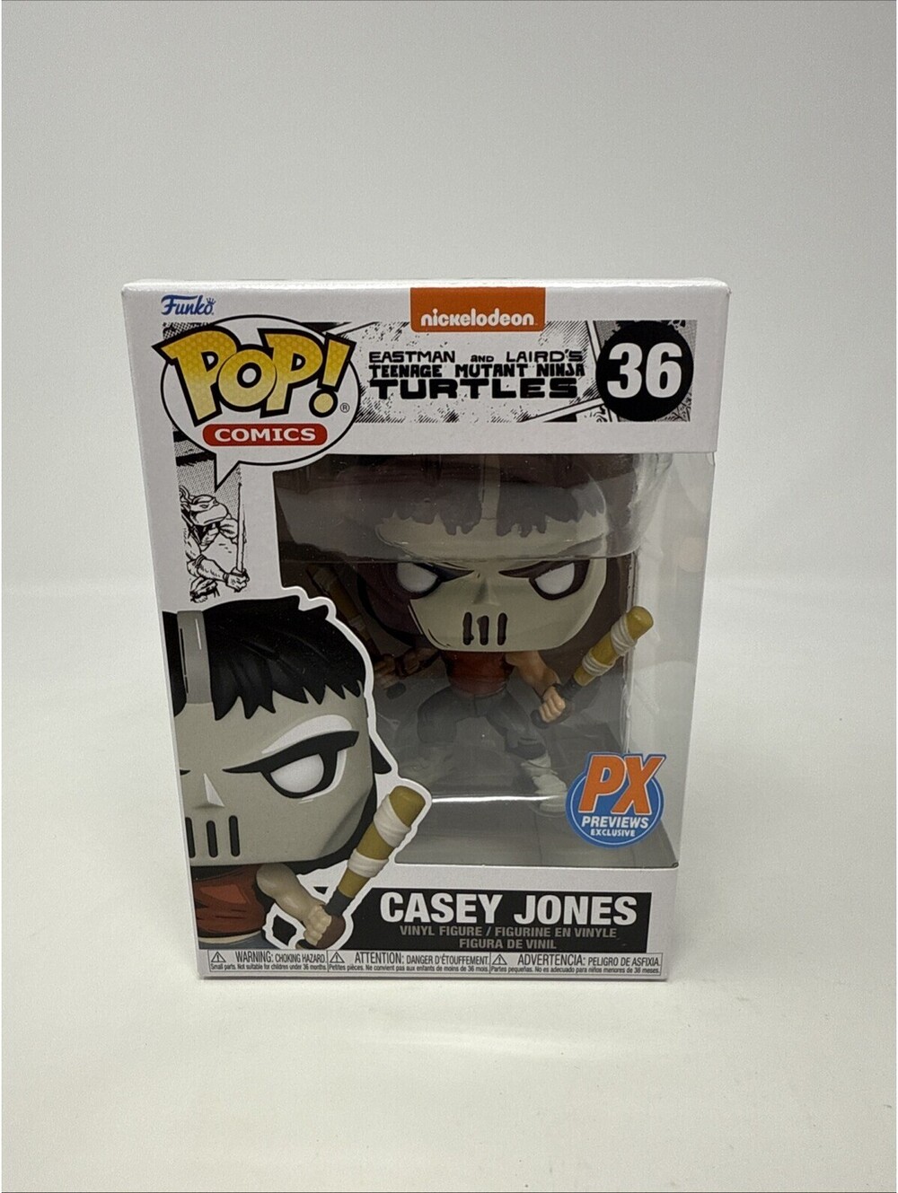 Funko Pop! COMICS CASEY JONES PX Previews Exclusive #36 TMNT